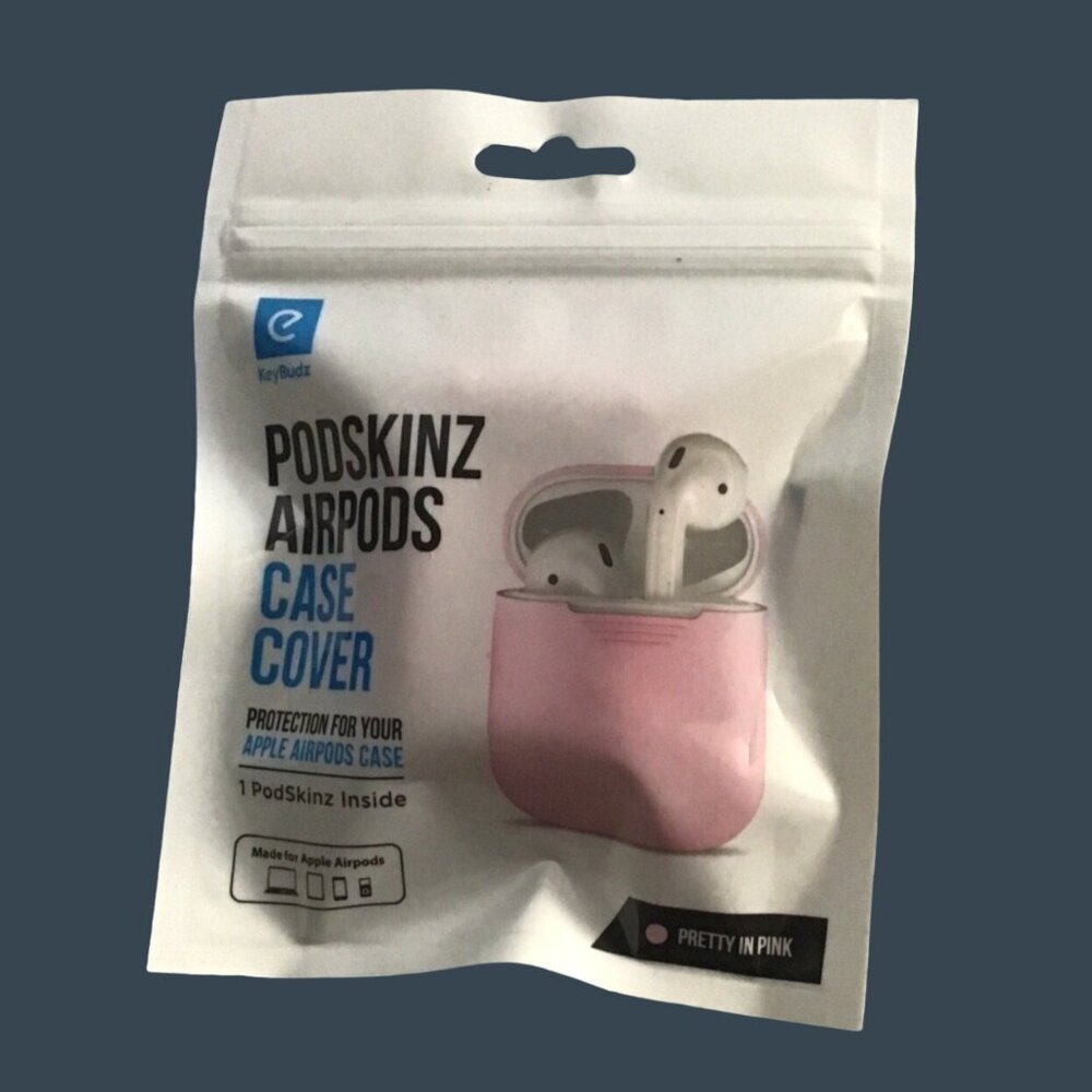 NEW PODSKINZ PINK APPLE AIRPODS CASE COVER